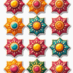 Mandalas & Rangoli - Sticker Sheet v33